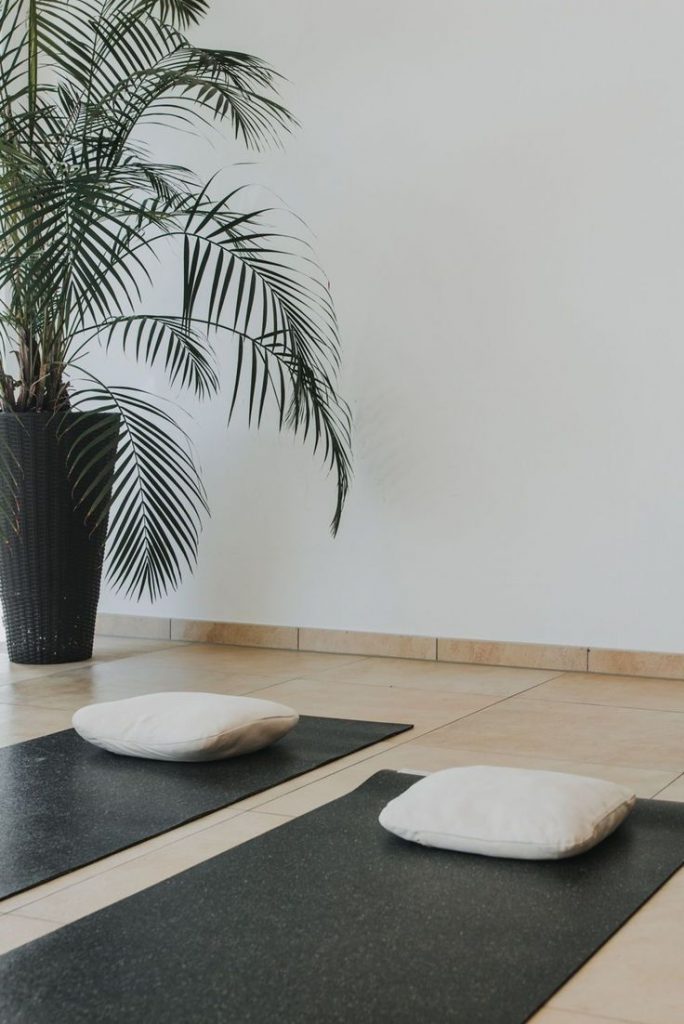 Yoga mat. Yoga with adriene