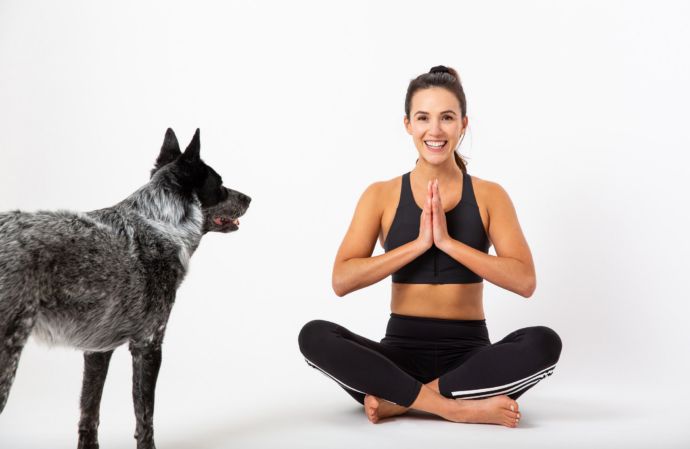 Yoga With adriene. Benji and Adriene