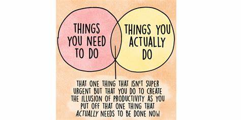 productive procrastination vs escapism