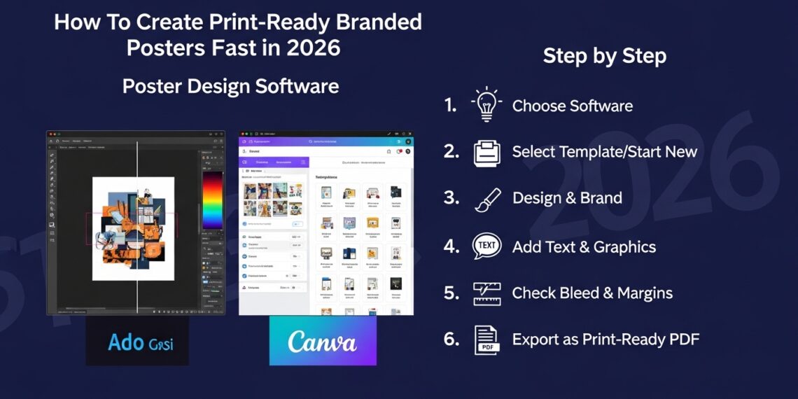 How To Create Print-ready Branded Posters Fast in 2026: Poster Design Software, Step by Step
