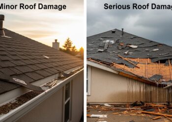 Minor and Serious Roof Damage Show Different Warning Signs