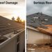 Minor and Serious Roof Damage Show Different Warning Signs