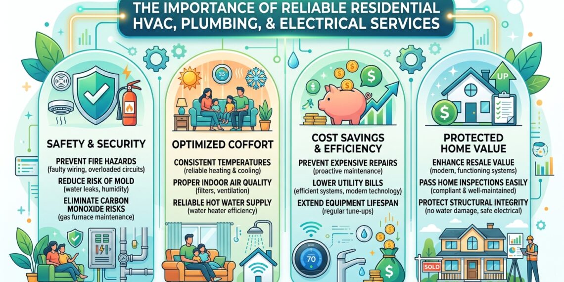 The Importance of Reliable Residential HVAC, Plumbing, and Electrical Services