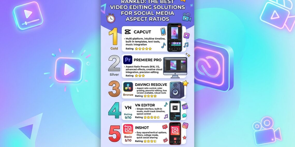 Ranked: The Best Video Editing Solutions for Social Media Aspect Ratios