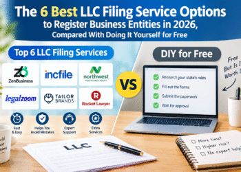 The 6 Best LLC Filing Service Options to Register Business Entities in 2026, Compared With Doing It Yourself for Free